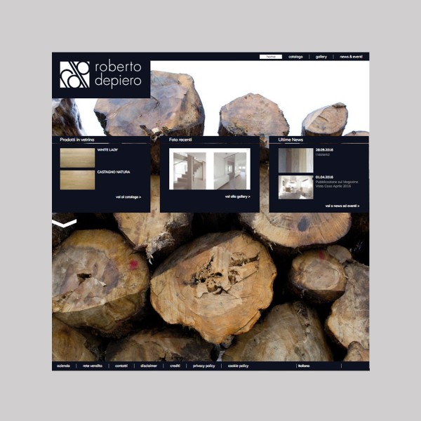 Sito Web Roberto De Piero Parquet