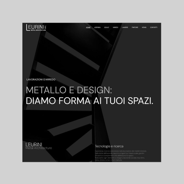 Sito Web Leurini Metal Architecture